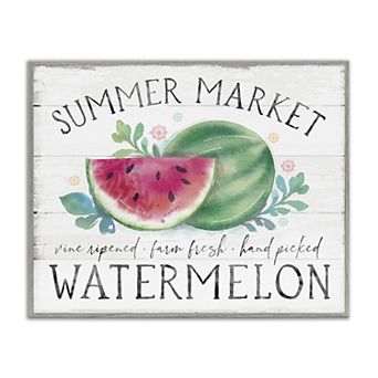 Stupell Home Decor Summer Market Watermelon Canvas Wall Art