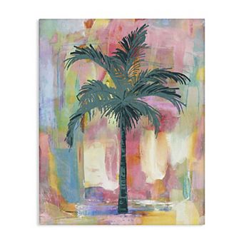 Stupell Home Decor Tropical Palm Tree Abstract Canvas Wall Art