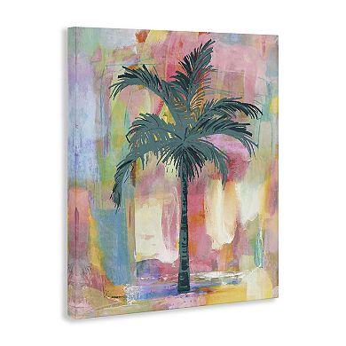 Stupell Home Decor Tropical Palm Tree Abstract Canvas Wall Art