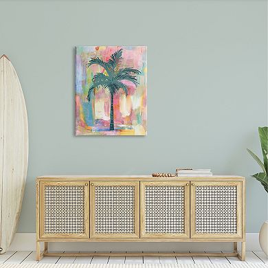 Stupell Home Decor Tropical Palm Tree Abstract Canvas Wall Art