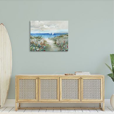 Stupell Home Decor Tranquil Beachside Canvas Wall Art