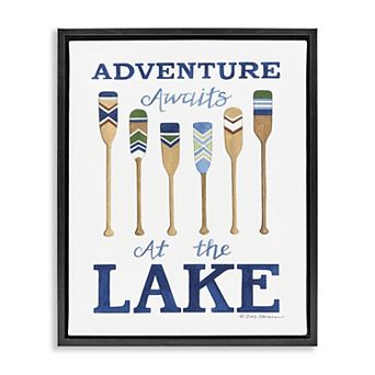 Stupell Home Decor Adventure Awaits At Lake Framed Wall Art