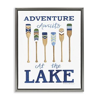 Stupell Home Decor Adventure Awaits At Lake Framed Wall Art