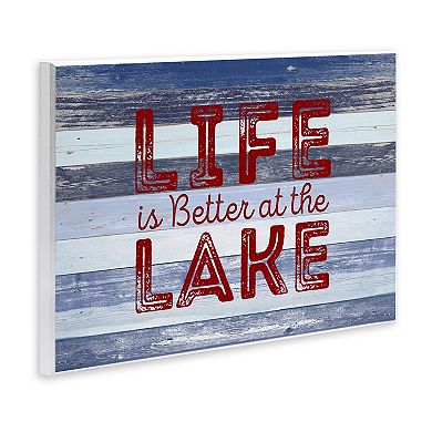 Life At Lake Wall Plaque