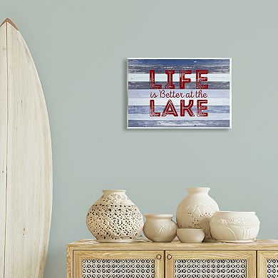 Life At Lake Wall Plaque