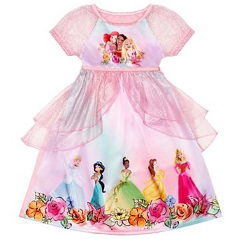 Toddler Girl Disney Princess "Princess Floral" Fantasy Nightgown