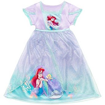 Toddler Girl Disney’s Little Mermaid Dreaming Ariel Fantasy Nightgown