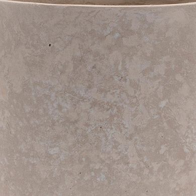 HomeRoots 7" Beige Recycled Paper Urn Table Vase