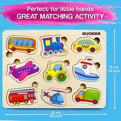 QUOKKA Wooden Puzzles for Toddlers 3-5 - Games for Children's Learning