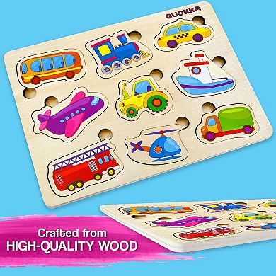 QUOKKA Wooden Puzzles for Toddlers 3-5 - Games for Children's Learning