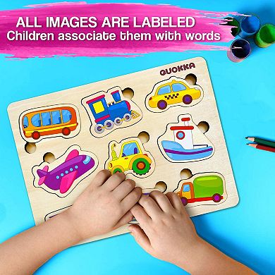 QUOKKA Wooden Puzzles for Toddlers 3-5 - Games for Children's Learning