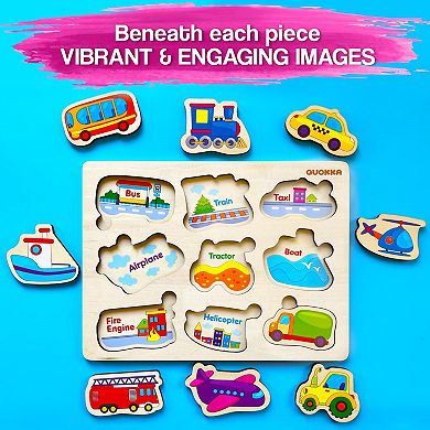 QUOKKA Wooden Puzzles for Toddlers 3-5 - Games for Children's Learning