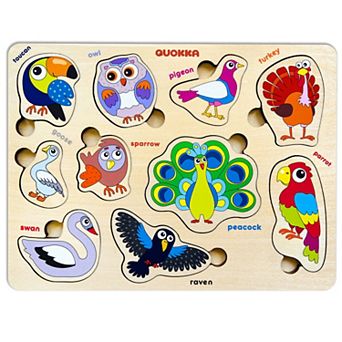 QUOKKA Wooden Puzzles for Toddlers 3-5 - Games for Children's Learning