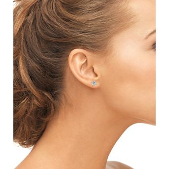 Sterling Silver Screw-back Square Studs