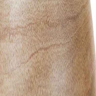 HomeRoots 15" Natural Wood And Metal Cylinder Floor Vase