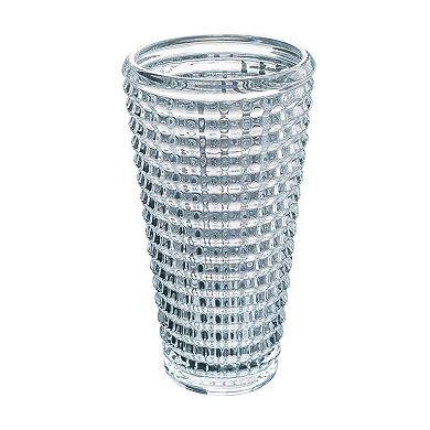 HomeRoots 11" Clear Round Glass Table Vase