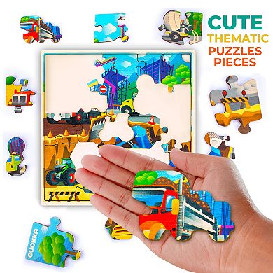 QUOKKA Wooden Toddlers Puzzles for Ages 3-5