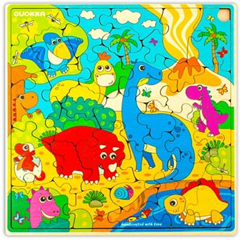 QUOKKA Wooden Toddlers Puzzles for Ages 3-5