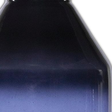 HomeRoots 7" Blue Ombre Glass Cylinder Table Vase