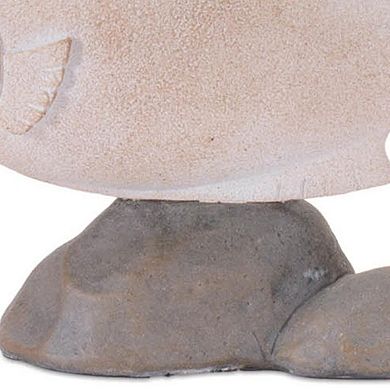 HomeRoots Set of Four Beige And Gray Polyresin Fish Figurines