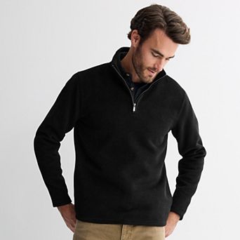 Men's Sonoma Goods For Life® 1/4 Zip Thermal Bonded to Fleece Pullover