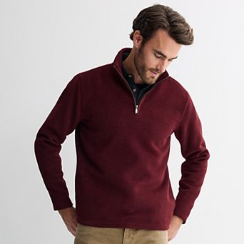 Men's Sonoma Goods For Life® 1/4 Zip Thermal Bonded to Fleece Pullover