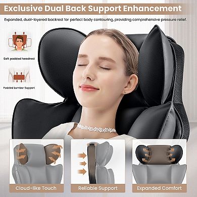 Ergonomic Big Tall Office Chair with Footrest, PU Leather Soft High Back Executive Computer Chair