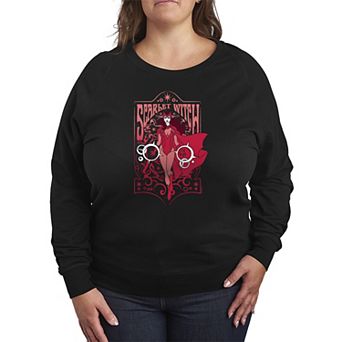 Plus Size Marvel Scarlet Witch Nouveau French Terry Long Sleeve Tee
