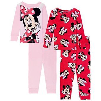 Toddler Girl Disney's Minnie Mouse 4 pc Pajama Top & Pajama Bottoms Set