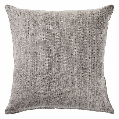 HomeRoots 20" Gray Wool Throw Pillow