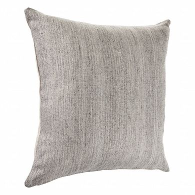 HomeRoots 20" Gray Wool Throw Pillow