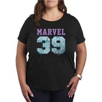 Plus Size Marvel Pastel Collegiate Graphic Tee