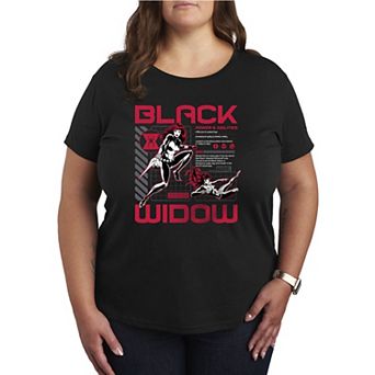 Plus Size Marvel Black Widow Graphic Tee