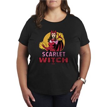 Plus Size Marvel Scarlet Witch Logo Graphic Tee