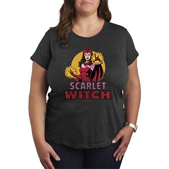 Plus Size Marvel Scarlet Witch Logo Graphic Tee
