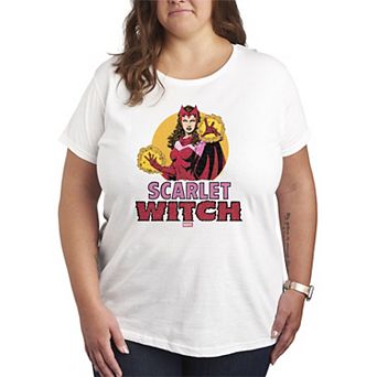 Plus Size Marvel Scarlet Witch Logo Graphic Tee
