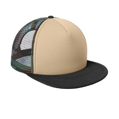 Mafoose Flat Bill Plastic Snapback Polyester Foam Trucker Cap