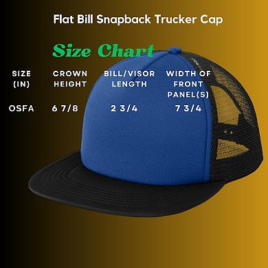 Mafoose Flat Bill Plastic Snapback Polyester Foam Trucker Cap