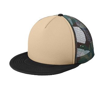 Mafoose Flat Bill Plastic Snapback Polyester Foam Trucker Cap