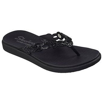 Skechers® Meditation Luxe Women's Cushioned Thong Sandals