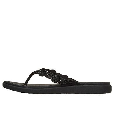 Skechers® Meditation Luxe Women's Cushioned Thong Sandals