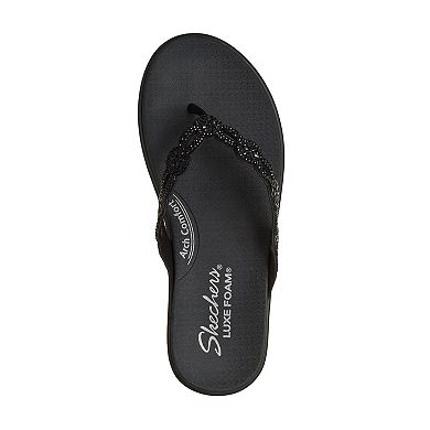 Skechers® Meditation Luxe Women's Cushioned Thong Sandals