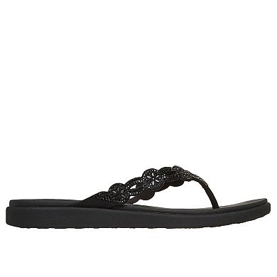 Skechers® Meditation Luxe Women's Cushioned Thong Sandals