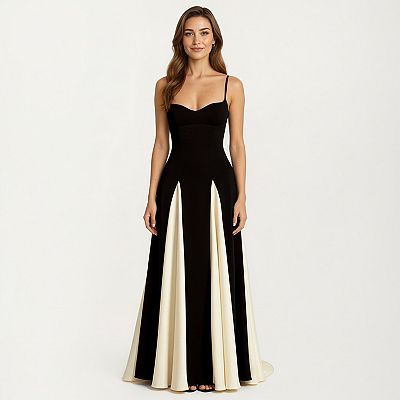 dress fitted bodice full skirt Juliet JT2463A Long Prom Dress main image 1