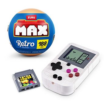 ZURU MAX Retro Collection 188 pc Building Bricks Handheld Game Console