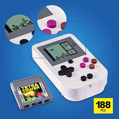 ZURU MAX Retro Collection 188-Piece Building Bricks Handheld Game Console