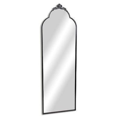 HomeRoots 65" Black Metal Arch Full Length Hanging Mirror