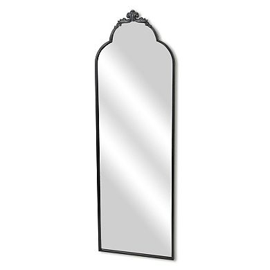 HomeRoots 65" Black Metal Arch Full Length Hanging Mirror