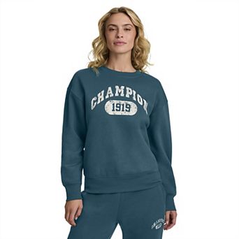 Women’s Champion® 1919 Graphic Fleece Crewneck Pullover