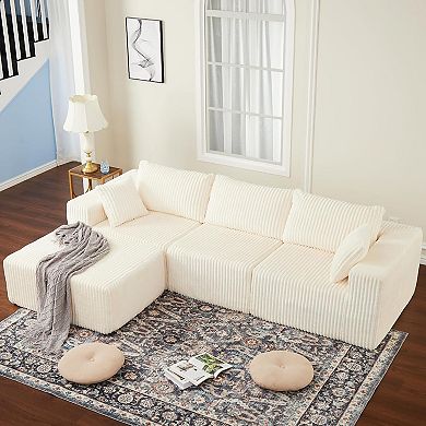 108" Modular Sectional Sofa Couches Cloud Memory Boneless Couch for Living Room